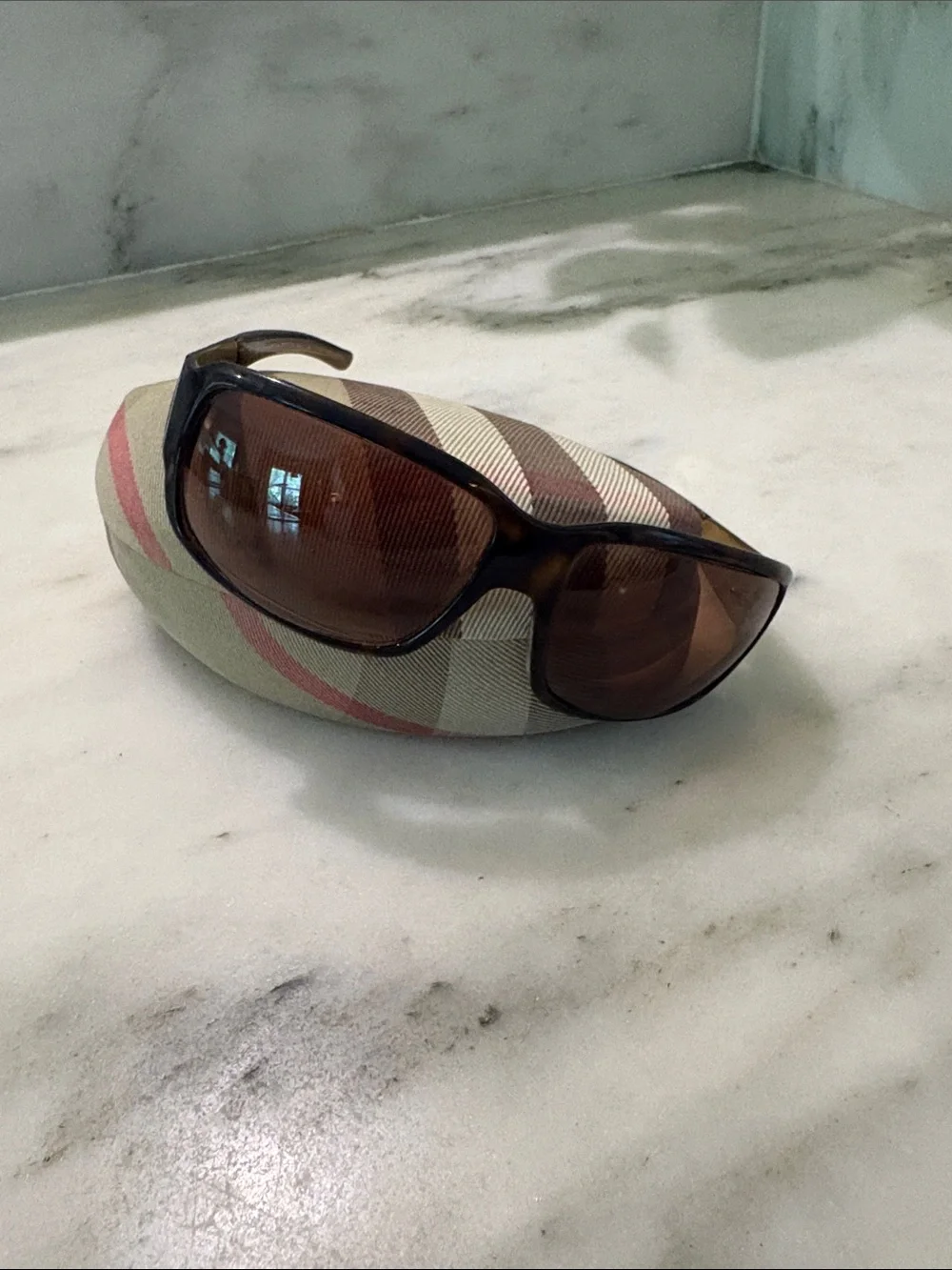 Burberry Women's Tortoiseshell Sunglasses with Brown Lenses